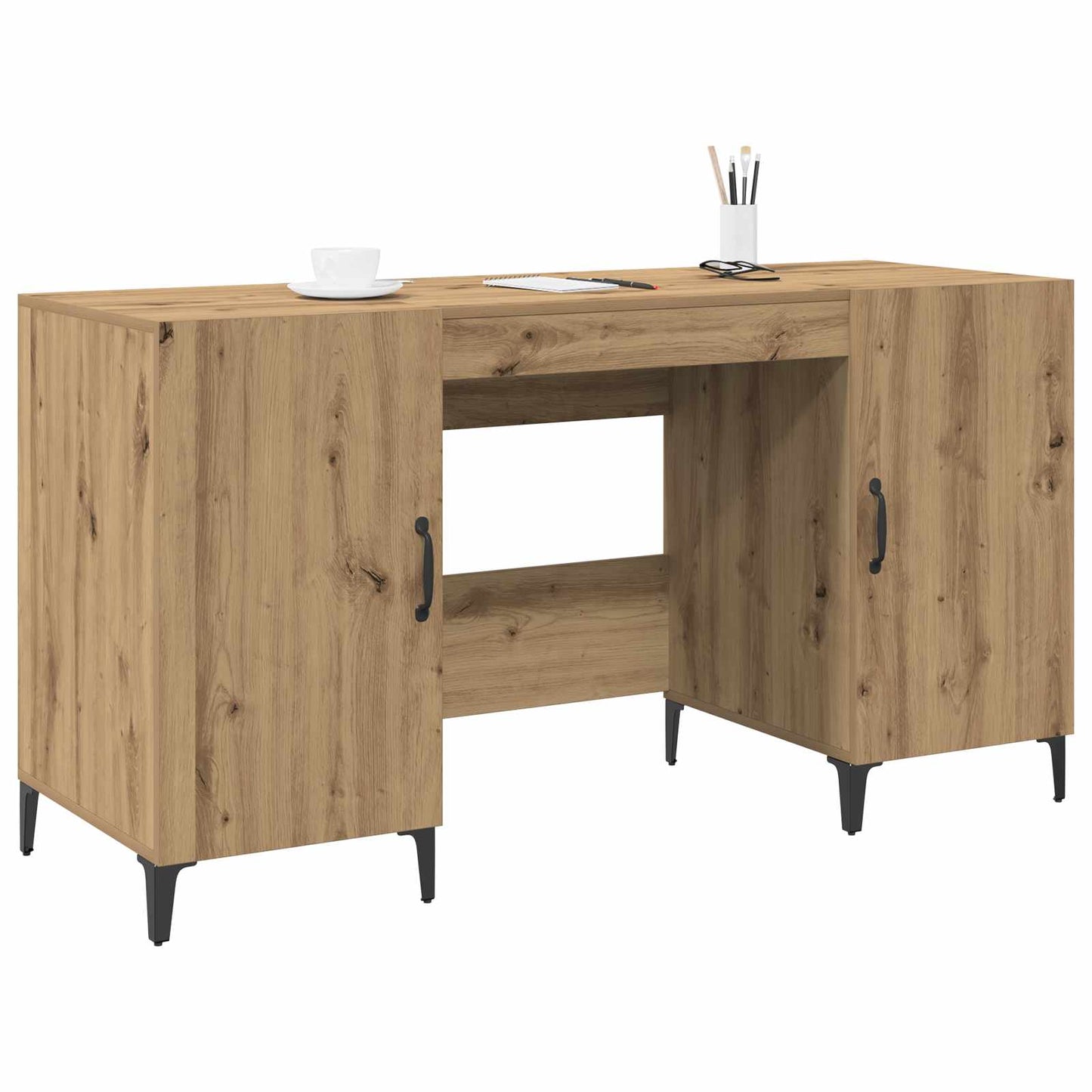 Desk Artisian Oak Engineered Wood 140 x 50 x 75 cm