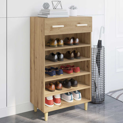 Shoe Cabinet 60 x 35 x 105 cm Engineered Wood Artisian Oak