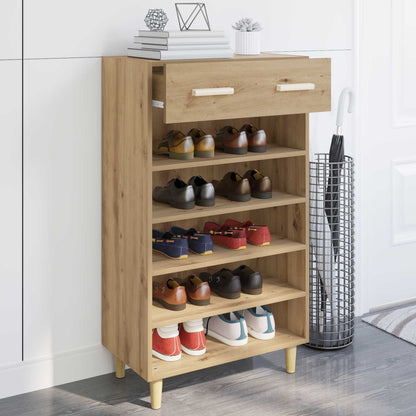 Shoe Cabinet 60 x 35 x 105 cm Engineered Wood Artisian Oak