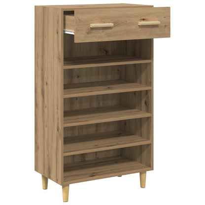 Shoe Cabinet 60 x 35 x 105 cm Engineered Wood Artisian Oak