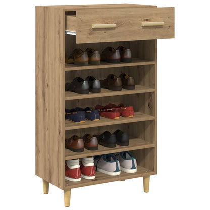 Shoe Cabinet 60 x 35 x 105 cm Engineered Wood Artisian Oak