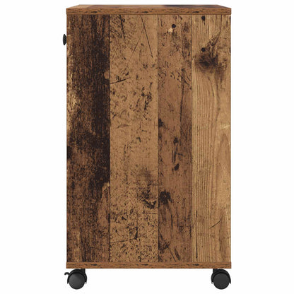 Printer Stand Plain Old Wood 60 x 40 x 68.5 cm Engineered Wood
