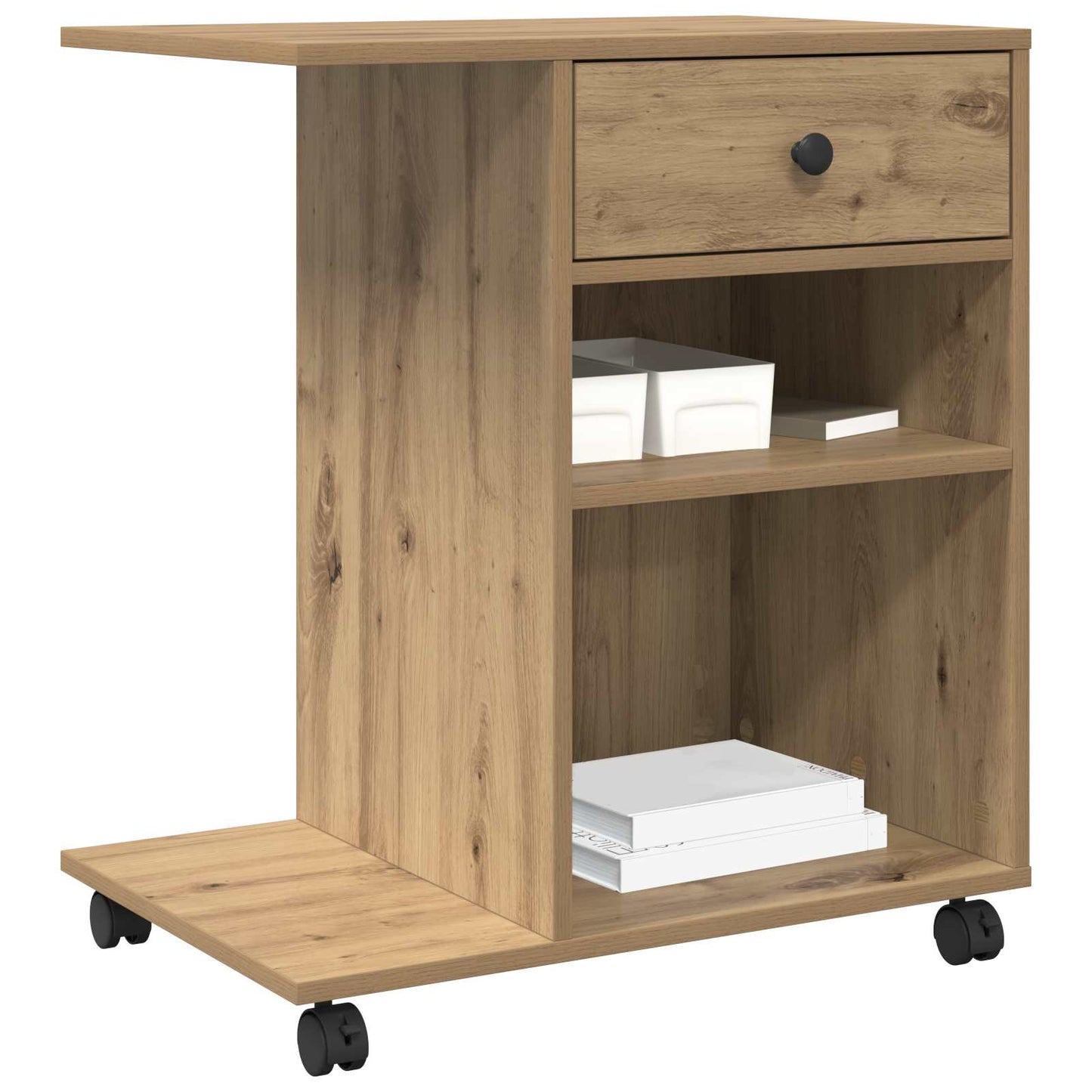 Printer Stand Artisian Oak 60 x 40 x 68.5 cm Engineered Wood