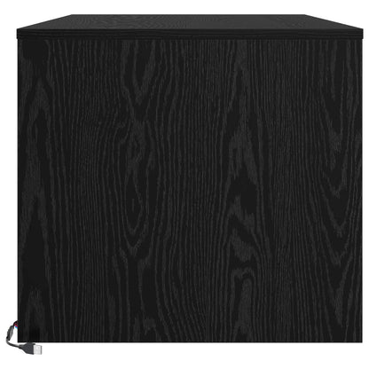 Coffee Table Black Oak 90 x 50 x 45 cm Engineered Wood