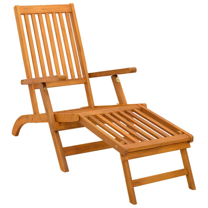 Reclining and Folding Sunlounger Folding 2 pcs Natural
