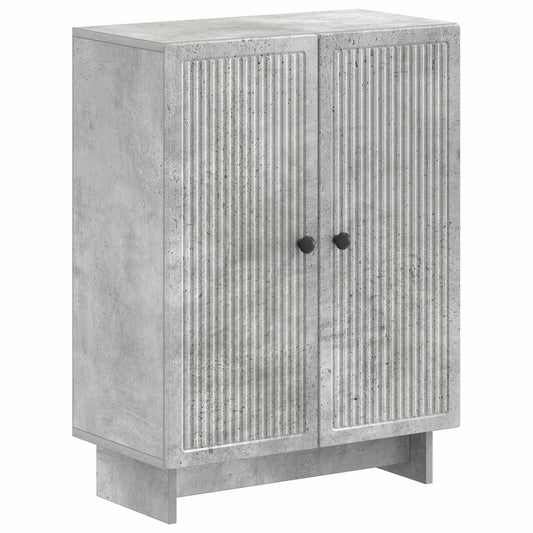 3 Piece Bathroom Cabinet Set EDE Concrete Grey Engineered Wood