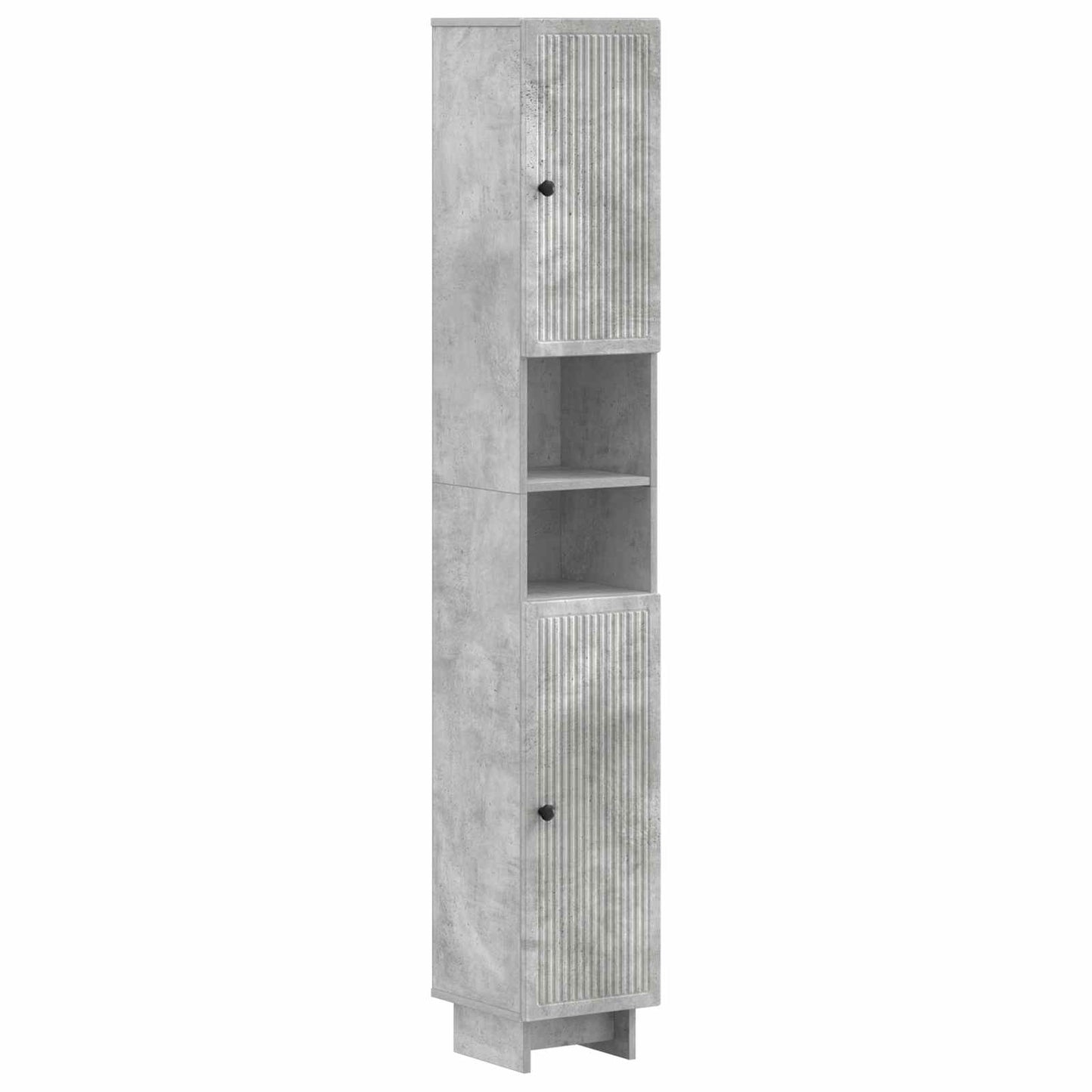 3 Piece Bathroom Cabinet Set EDE Concrete Grey Engineered Wood