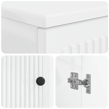 3 Piece Bathroom Cabinet Set EDE High Gloss White