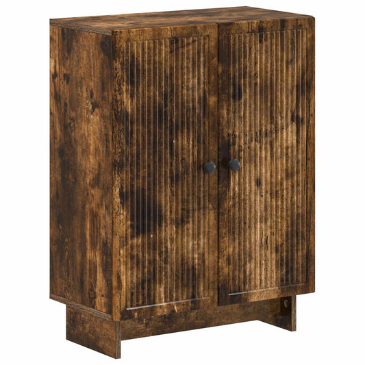 3 Piece Bathroom Cabinet Set EDE Smoked Oak Engineered Wood