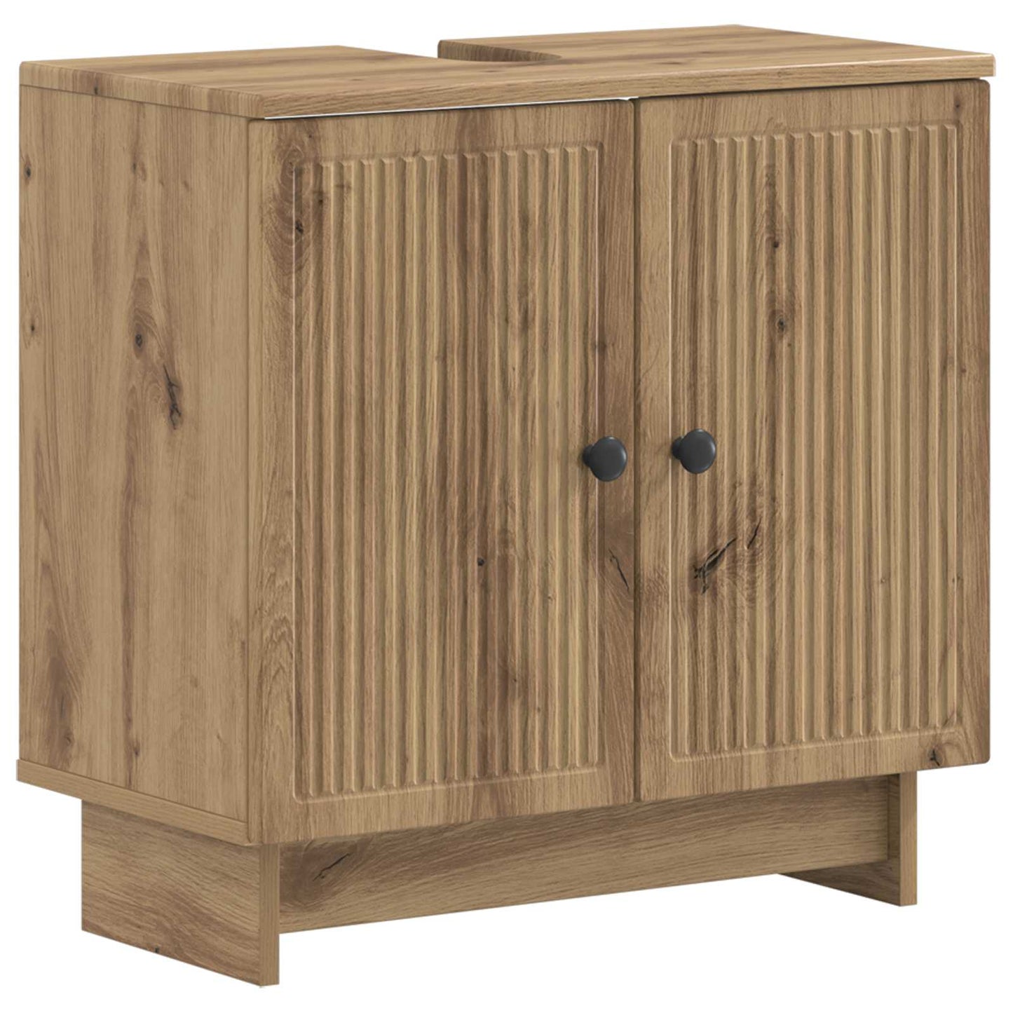3 Piece Bathroom Cabinet Set EDE Artisan Oak Engineered Wood