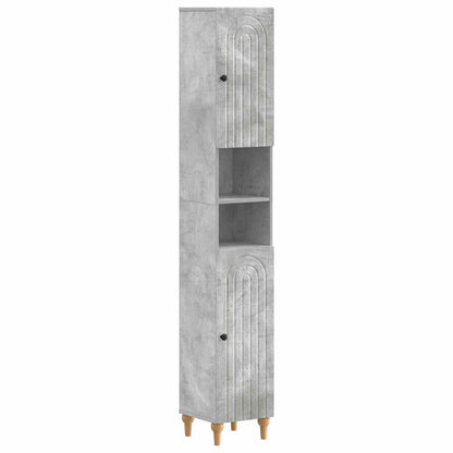 3 Piece Bathroom Cabinet Set ALKMAAR Concrete Grey