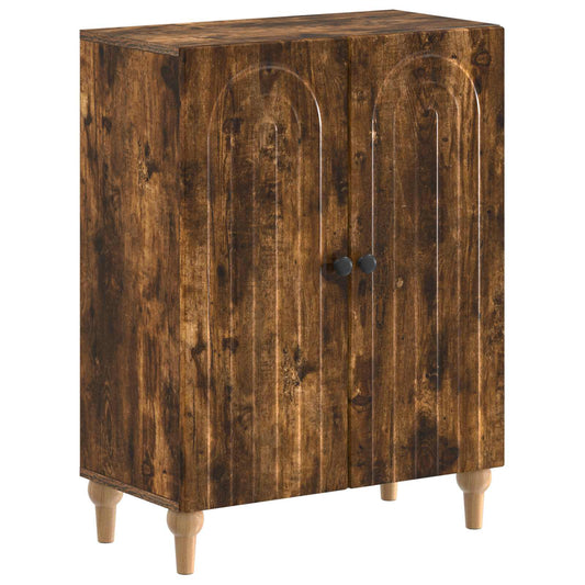 3 Piece Bathroom Cabinet Set ALKMAAR Smoked Oak Engineered Wood