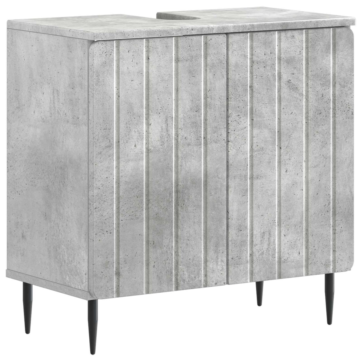 3 Piece Bathroom Cabinet Set ZWOLLE Concrete Grey