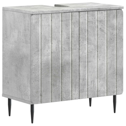 3 Piece Bathroom Cabinet Set ZWOLLE Concrete Grey