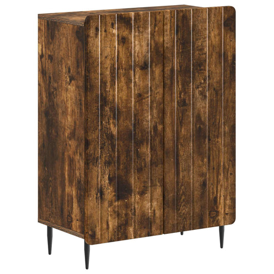 3 Piece Bathroom Cabinet Set ZWOLLE Smoked Oak Engineered Wood
