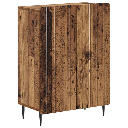3 Piece Bathroom Cabinet Set ZWOLLE Old Wood Engineered Wood