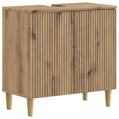 3 Piece Bathroom Cabinet Set ARNHEM Artisan Oak Engineered Wood