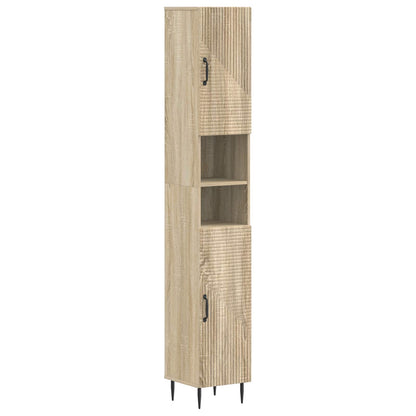 3 Piece Bathroom Cabinet Set HAARLEM Sonoma Oak Engineered Wood