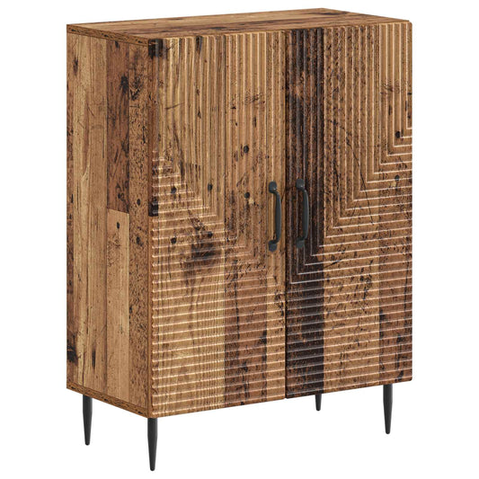 3 Piece Bathroom Cabinet Set HAARLEM Old Wood Engineered Wood