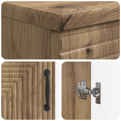 3 Piece Bathroom Cabinet Set HAARLEM Artisan Oak