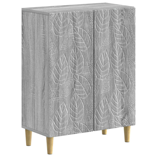 3 Piece Bathroom Cabinet Set DELFT Grey Sonoma Engineered Wood