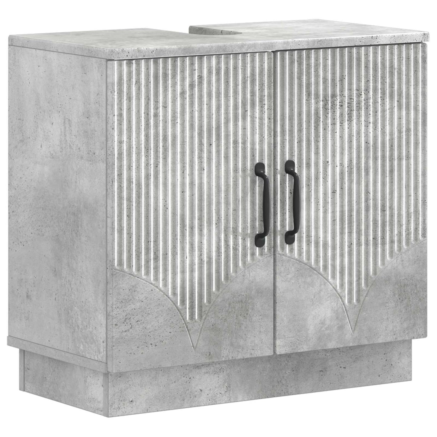 3 Piece Bathroom Cabinet Set HOORN Concrete Grey