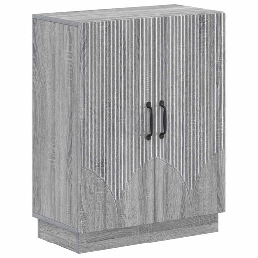 3 Piece Bathroom Cabinet Set HOORN Grey Sonoma Engineered Wood
