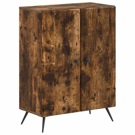 3 Piece Bathroom Cabinet Set BREDA Smoked Oak Engineered Wood