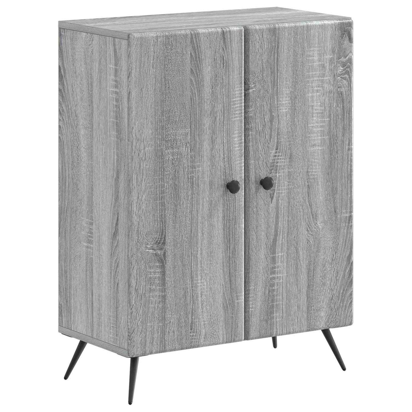 3 Piece Bathroom Cabinet Set BREDA Grey Sonoma Engineered Wood