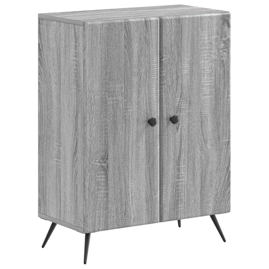 3 Piece Bathroom Cabinet Set BREDA Grey Sonoma Engineered Wood