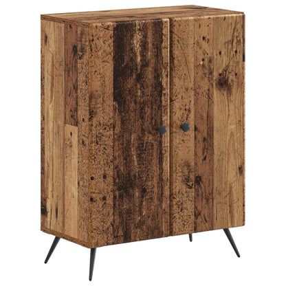 3 Piece Bathroom Cabinet Set BREDA Old Wood Engineered Wood