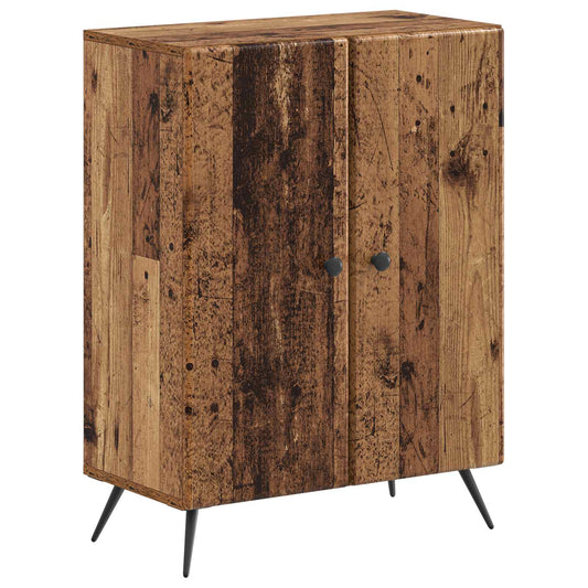 3 Piece Bathroom Cabinet Set BREDA Old Wood Engineered Wood