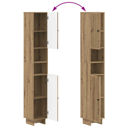 2 Piece Bathroom Cabinet Set EDE Artisan Oak Engineered Wood