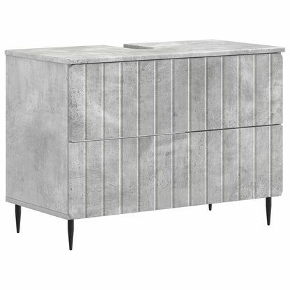2 Piece Bathroom Cabinet Set ZWOLLE Concrete Grey