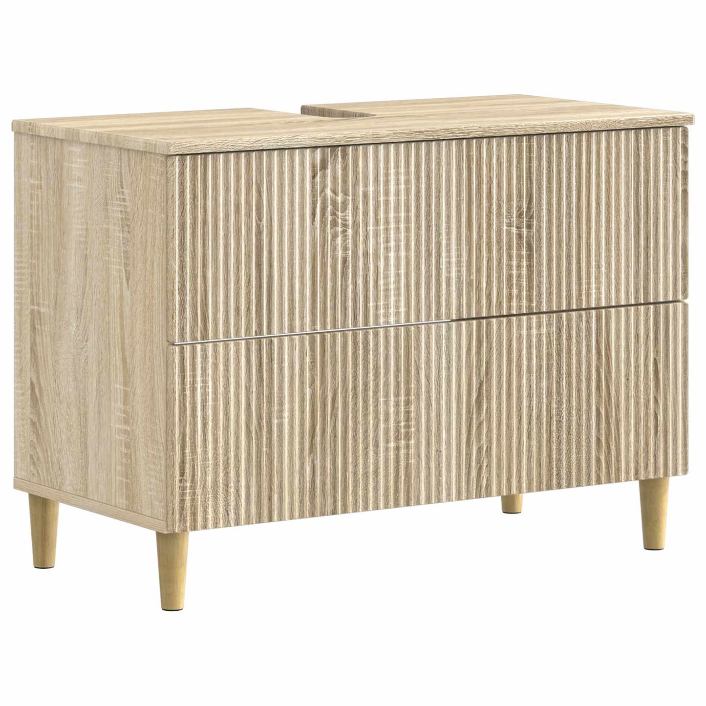 2 Piece Bathroom Cabinet Set ARNHEM Sonoma Oak Engineered Wood
