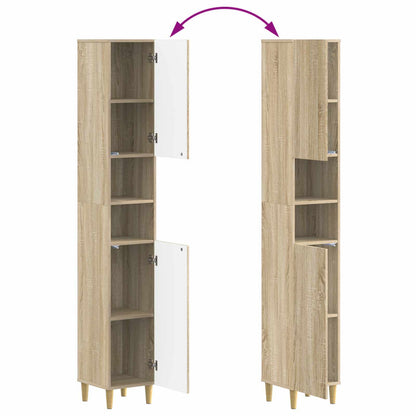 2 Piece Bathroom Cabinet Set ARNHEM Sonoma Oak Engineered Wood