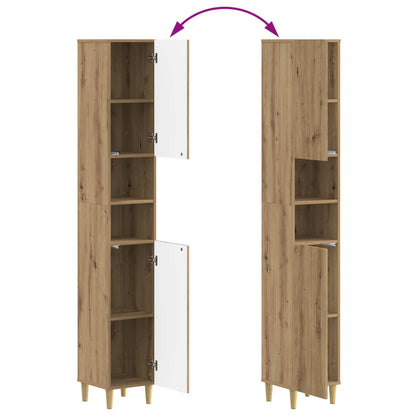 2 Piece Bathroom Cabinet Set ARNHEM Artisan Oak Engineered Wood
