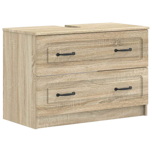 2 Piece Bathroom Cabinet Set UTRECHT Sonoma Oak Engineered Wood