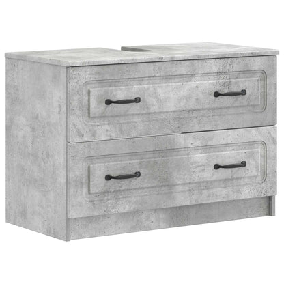 2 Piece Bathroom Cabinet Set UTRECHT Concrete Grey