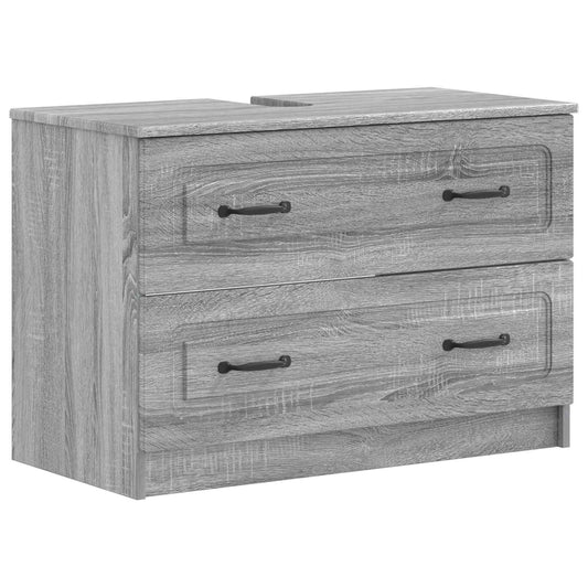 2 Piece Bathroom Cabinet Set UTRECHT Grey Sonoma