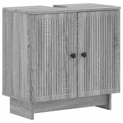2 Piece Bathroom Cabinet Set EDE Grey Sonoma Engineered Wood