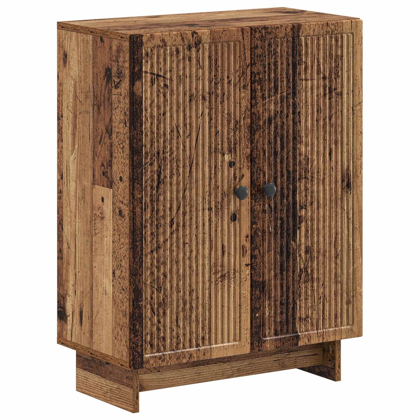 2 Piece Bathroom Cabinet Set EDE Old Wood Engineered Wood