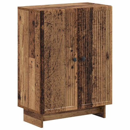 2 Piece Bathroom Cabinet Set EDE Old Wood Engineered Wood