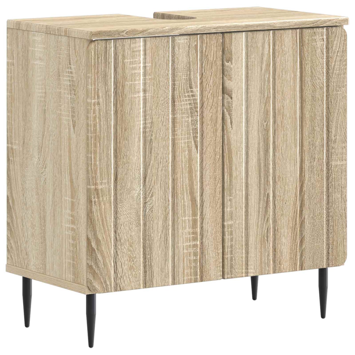 2 Piece Bathroom Cabinet Set ZWOLLE Sonoma Oak Engineered Wood