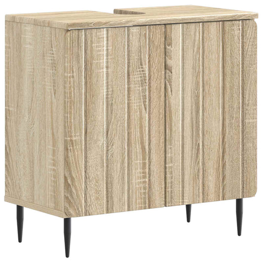 2 Piece Bathroom Cabinet Set ZWOLLE Sonoma Oak Engineered Wood