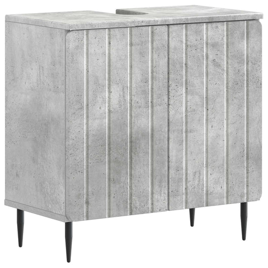2 Piece Bathroom Cabinet Set ZWOLLE Concrete Grey
