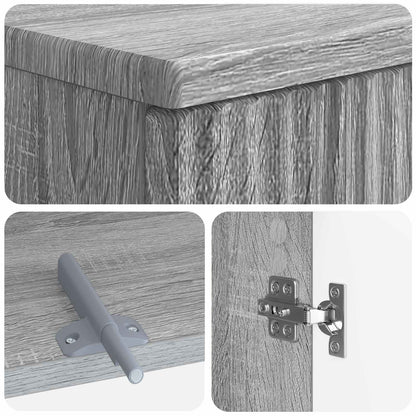 2 Piece Bathroom Cabinet Set ARNHEM Grey Sonoma Engineered Wood