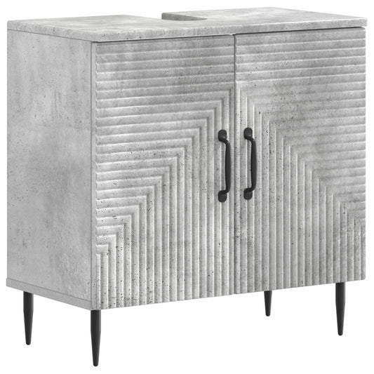 2 Piece Bathroom Cabinet Set HAARLEM Concrete Grey