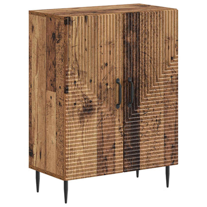 2 Piece Bathroom Cabinet Set HAARLEM Old Wood Engineered Wood