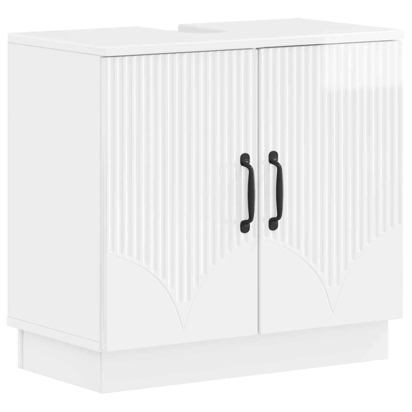 2 Piece Bathroom Cabinet Set HOORN High Gloss White